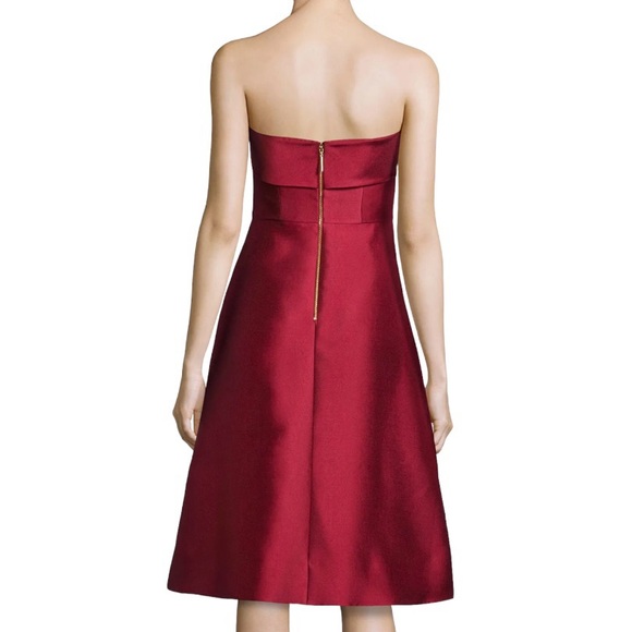 ERIN Erin Fetherston Ruscha Strapless with Bow Fit-n-Flare Fitted A-Line Dress - Picture 2 of 4